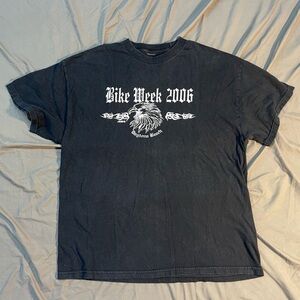 2006 Joe Cool Daytona Florida Bike Week Eagle Head T-Shirt Large